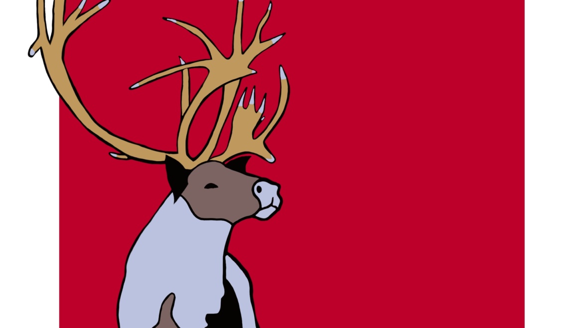 blue tipped elk in red
